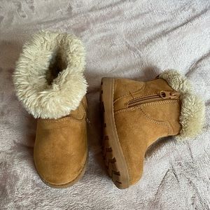 Baby Zip Up Faux Fur Boots